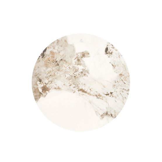 Couchtisch ALESSIA, beiger Marmor / schwarz (2p=1Stk)