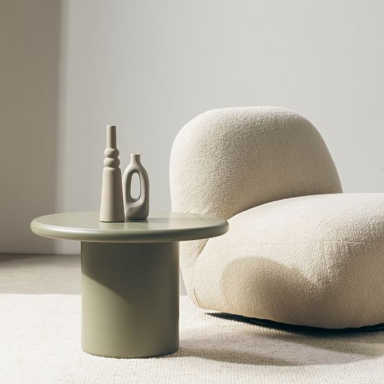 Couchtisch Arce 60 cm, olivgrün, matt