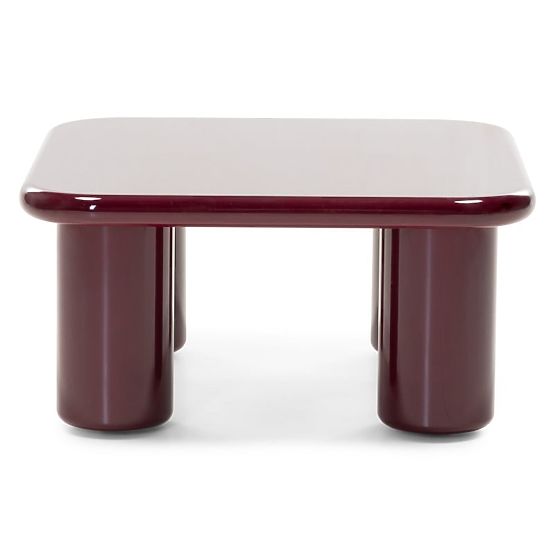 Couchtisch Cherry 70 cm, burgund/kirsche, glänzend