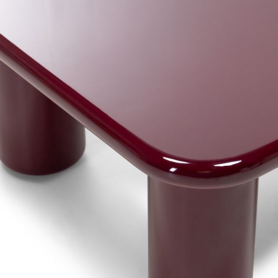 Couchtisch Cherry 70 cm, burgund/kirsche, glänzend