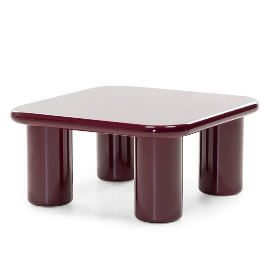 Couchtisch Cherry 70 cm, burgund/kirsche, glänzend