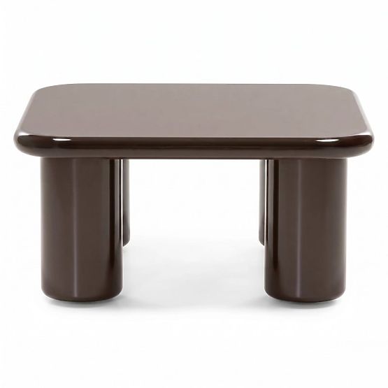 Couchtisch Cherry 70 cm, schokoladenfarben, glänzend