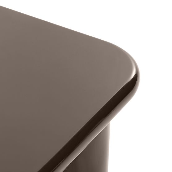 Couchtisch Cherry 70 cm, schokoladenfarben, glänzend