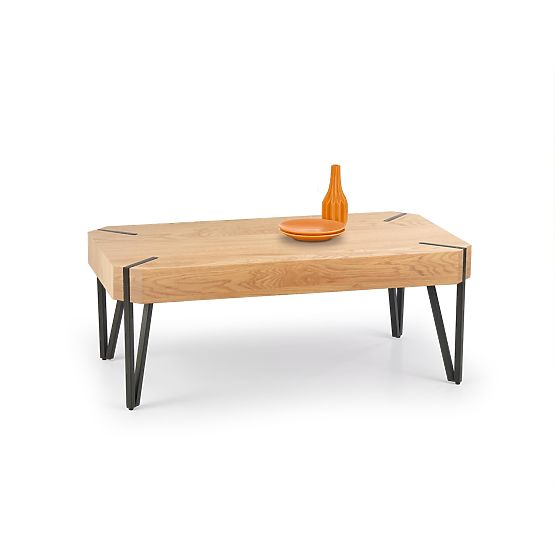 Couchtisch EMILY Eiche Gold / Schwarz (1p=1 Stk)