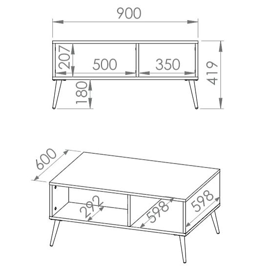Couchtisch Forest – grün