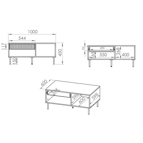 Couchtisch Sophie – Beige