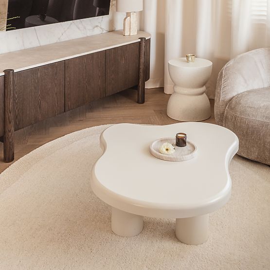 Couchtisch Vercelli 100 cm, weiß