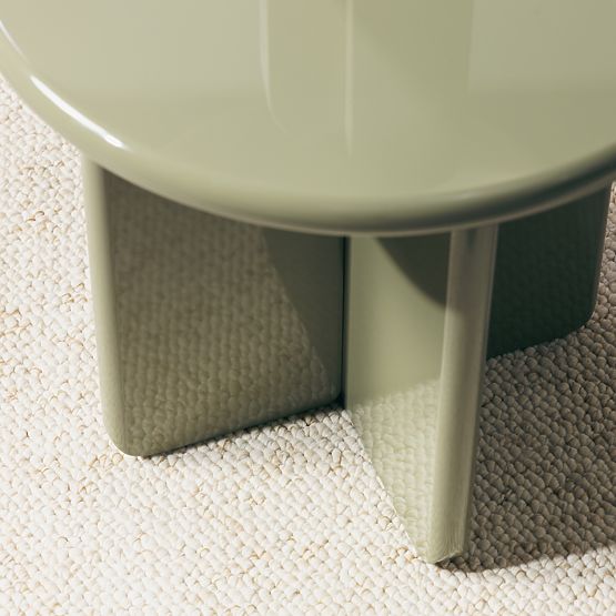 Couchtisch Vivid 50 cm, olivgrün, glänzend