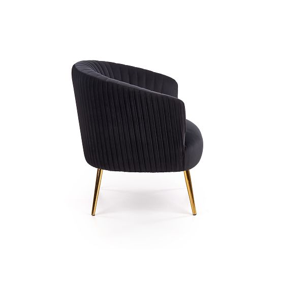 CROWN Relaxsessel schwarz / gold