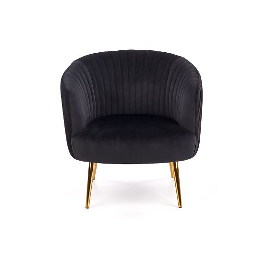 CROWN Relaxsessel schwarz / gold