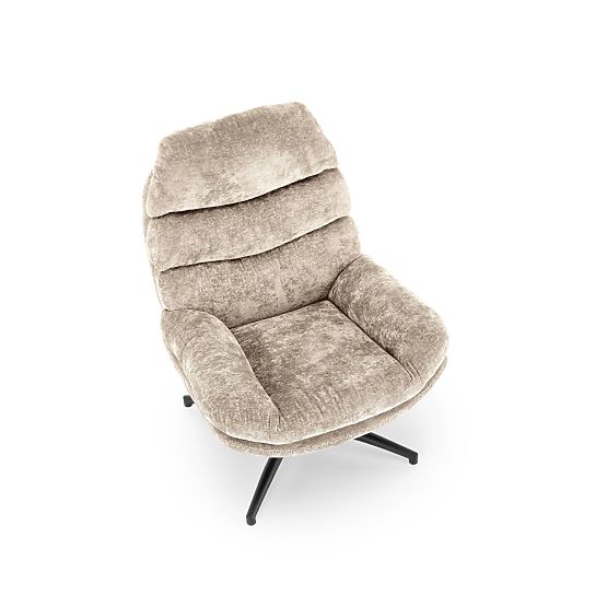 DARIO Relaxsessel mit Fußstütze und Schaukelmechanismus, beige (1p=1Stk)