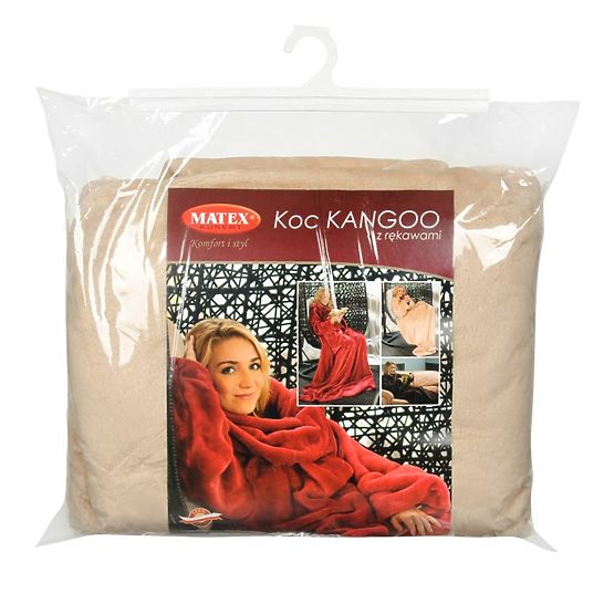 Decke CASHMERE TOUCH mit Ärmeln - 150 x 210 cm (beige)