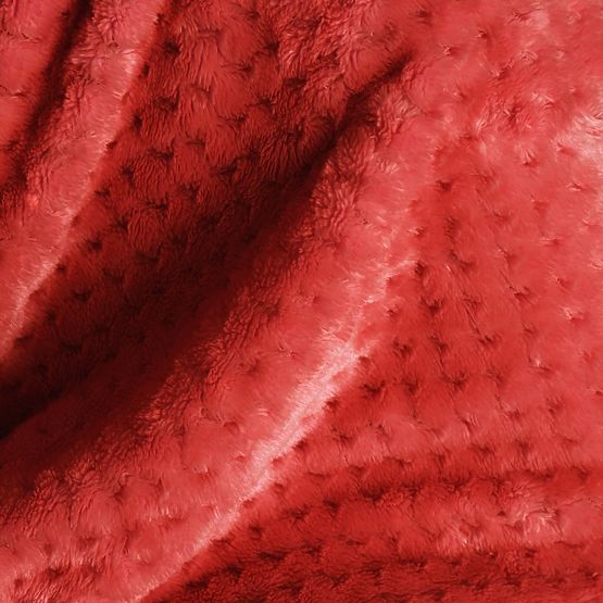 Decke SHLEEPY Farbe Rot geprägter Jacquard klassischer Stil 130x180