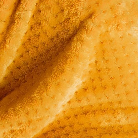 Decke SHLEEPY orange Jacquard geprägt klassischer Stil 130x180