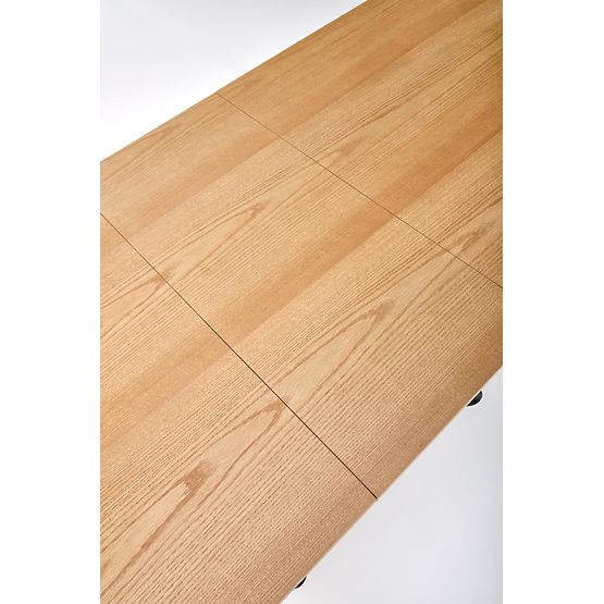 DERRICK ausziehbarer Tisch Natur Eiche / Schwarz (2p=1 Stück)