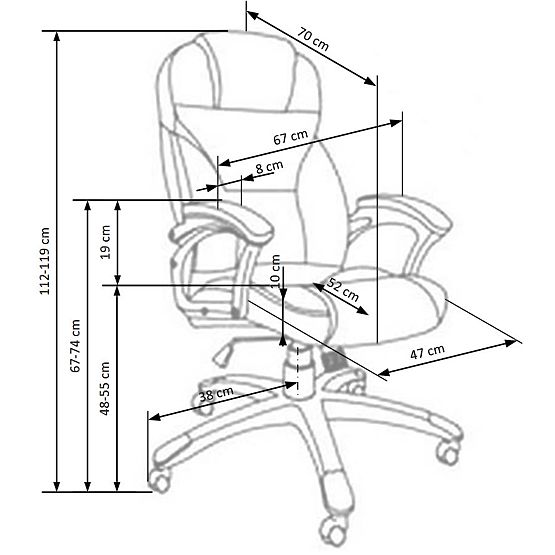 DESMOND Bürostuhl beige