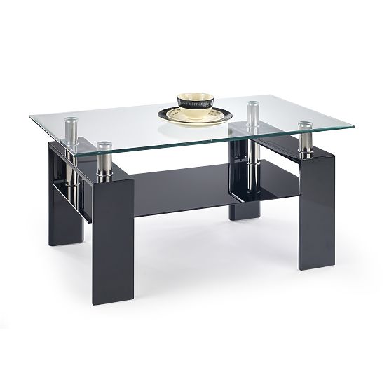 DIANA H Konferenztisch schwarz lackiert (2p=1 Stk)