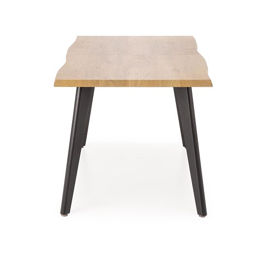 DICKSON 2 ausziehbarer Tisch 150-210/90 cm, Platte - natur, Beine - schwarz (2p=1Stk)
