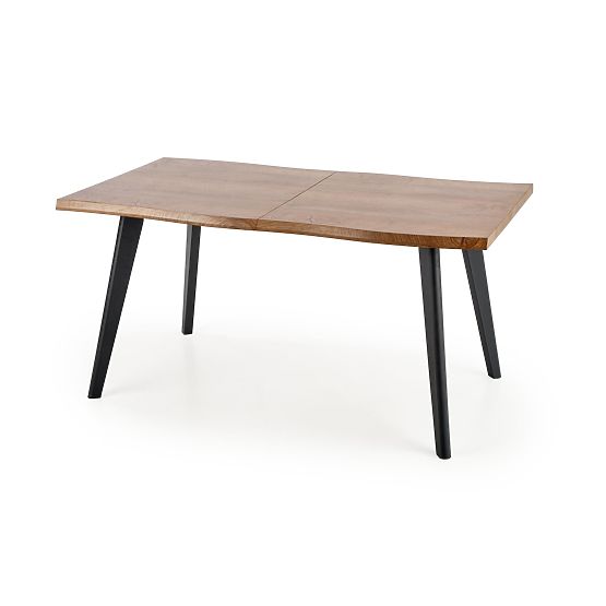 DICKSON ausziehbarer Tisch 120-180/80 cm, Platte - natur, Beine - schwarz (2p=1Stk)