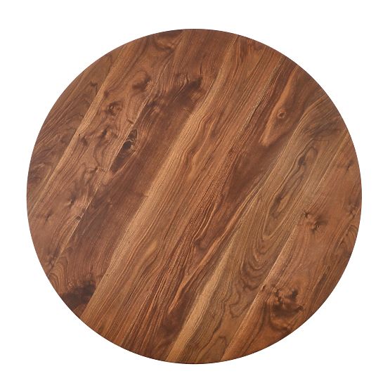 DOMENICO Tischplatte - Nussbaum, Beine - Nussbaum / Gold (2p=1Stk)