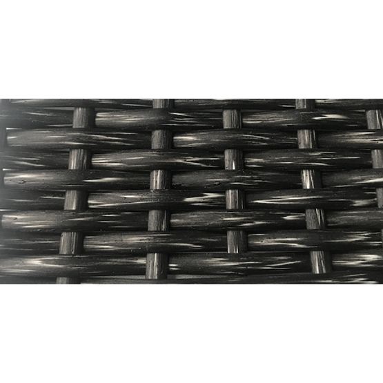 Drehstuhl aus grauem Technorattan TWIST