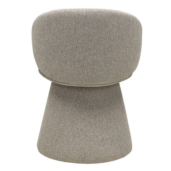 Drehstuhl Chamil beige-grau, abgerundet