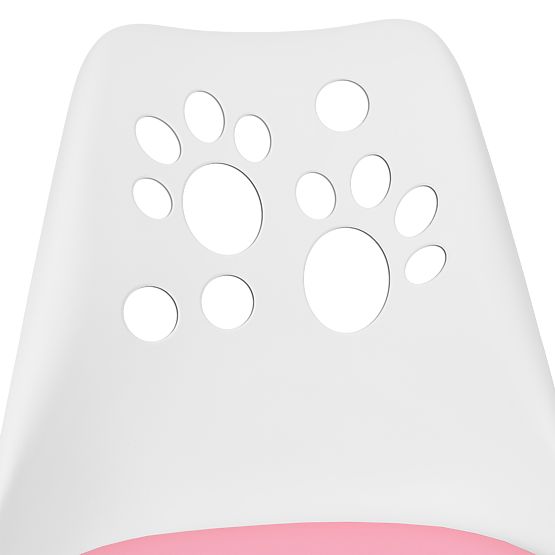 Drehstuhl Grover weiß-rosa