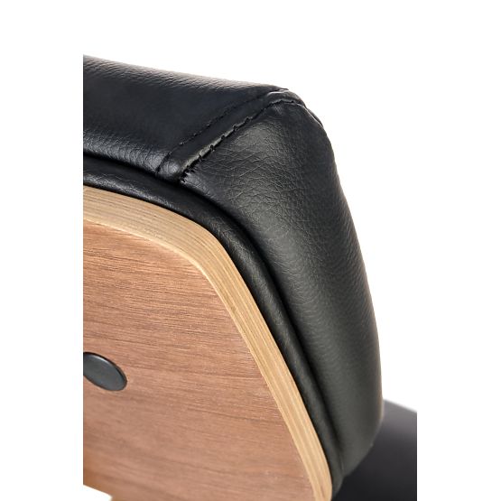 Drehstuhl IGNAZIO, Nussbaum-Schwarz (1p=1Stk)