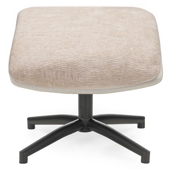 Drehstuhl mit Fußstütze Prima beige