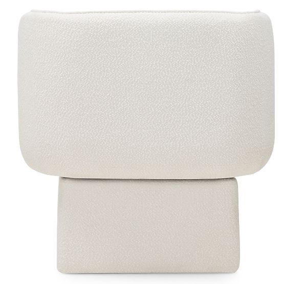 Drehstuhl One weiß, Bouclé