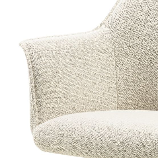 Drehstuhl Positano creme, Eiche