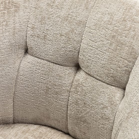 Drehstuhl Santos hellbeige/schwarze Beine