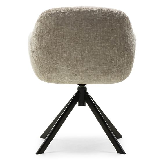 Drehstuhl Santos hellbeige/schwarze Beine