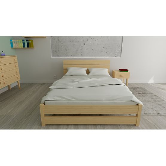 Holzbett Max 200 x 90 cm - Kiefer