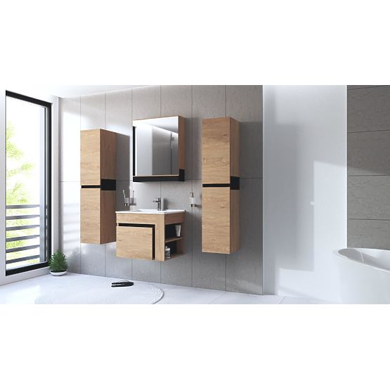 DUESA Unterschrank für Waschbecken 60/1S Eiche Gold