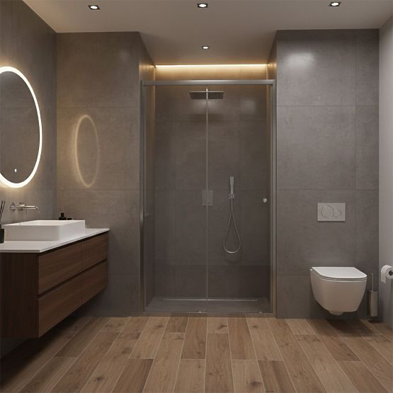 Duschabtrennung Rea Primo Slide 110 Chrom