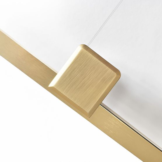 Duschkabine REA Montana Gebürstetes Gold 130x90