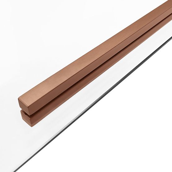 Duschkabine SOLAR Gebürstetes Kupfer 120x90