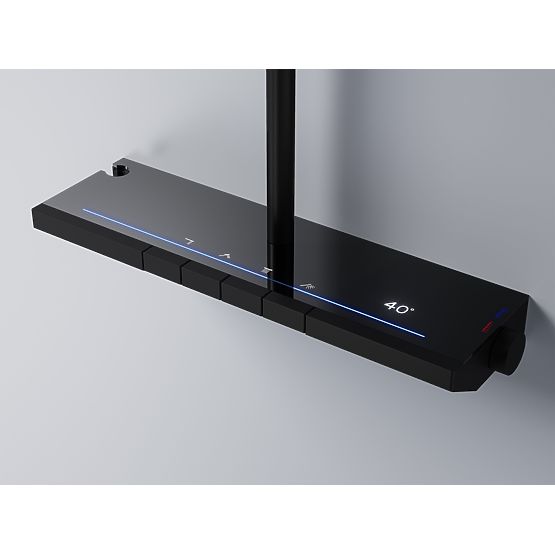 Duschset mit Thermostat REA Pedro Schwarz