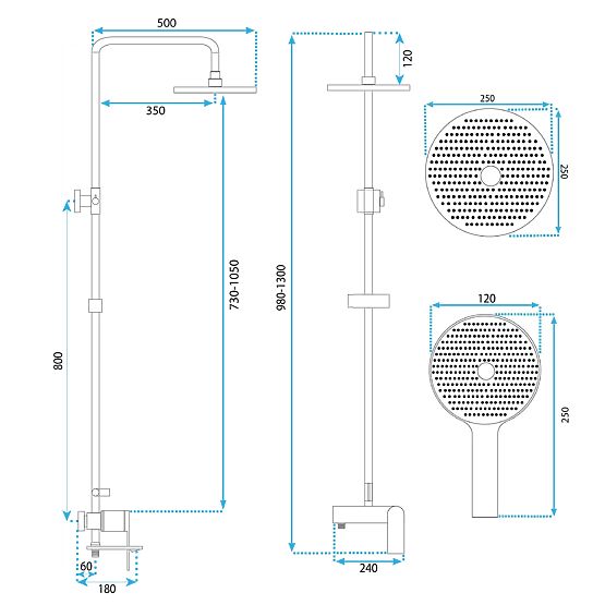 Duschset REA AVALON GOLD
