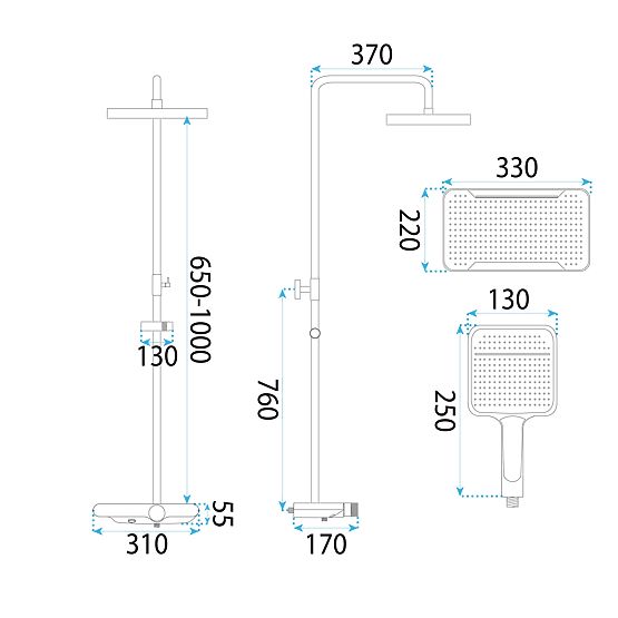 Duschset REA Bari Titan