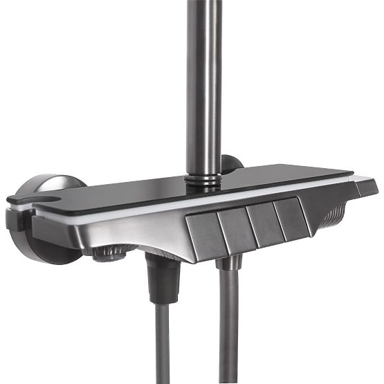 Duschset REA Savio mit LED-Display Titan