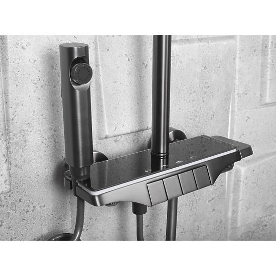 Duschset REA Savio mit LED-Display Titan