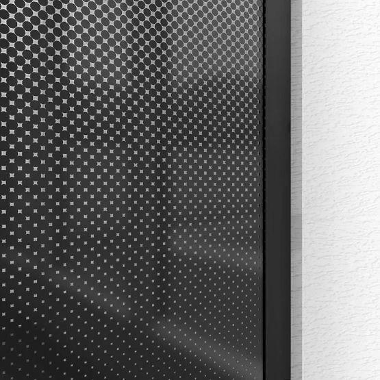 Duschwand Rea Aero Ombre Schwarz 110