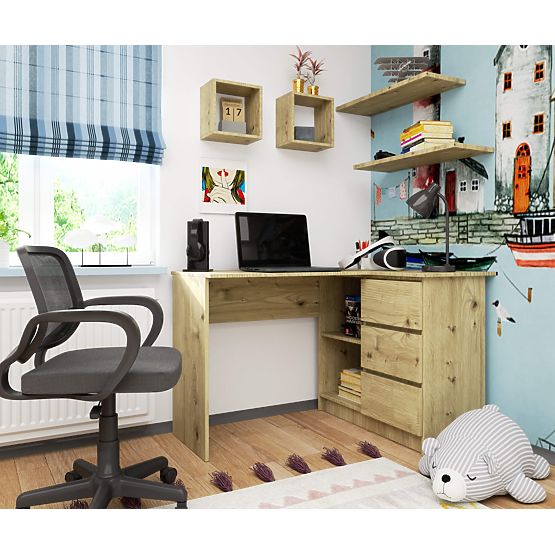 ECKSCHREIBTISCH B16 CLP RECHTS EICHE ARTISAN