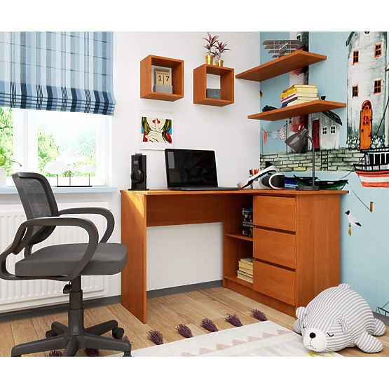 ECKSCHREIBTISCH B16 CLP RECHTS ERLE