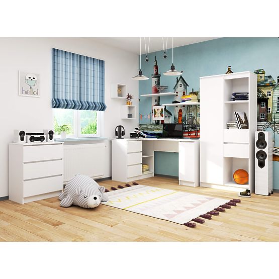 ECKSCHREIBTISCH B20 CLP LINKS PK WEISS