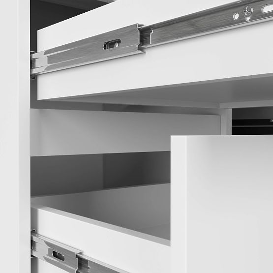 ECKSCHREIBTISCH B20 CLP LINKS PK WEISS