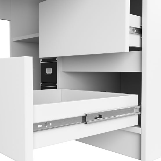 ECKSCHREIBTISCH B20 CLP RECHTS PK WEISS