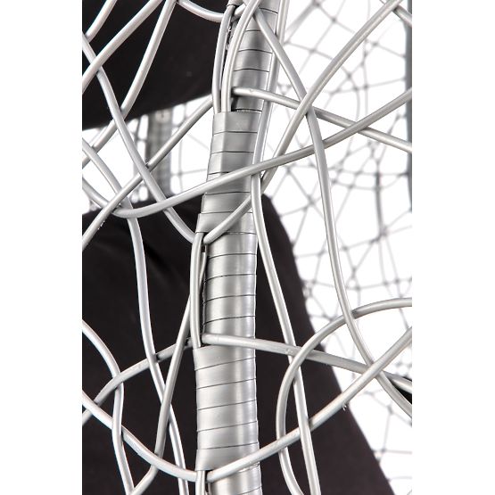 EGGY Gartenstuhl grau / schwarz (3p=1 Stück)